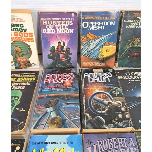 Vtg Horror & Sci-Fi (25) Book Lot Asimov Heinlein Bradley Clarke Foster + More - Picture 6 of 10